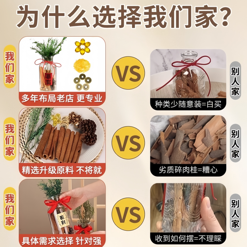 肉桂生财瓶摆件招财玻璃瓶花瓶diy材料客财厅位乔迁新居搬家用 - 图1