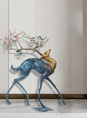 门厅落地摆设铜艺术工艺品