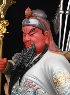 骏澜斋供奉武财神关二爷汉白玉
