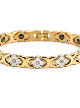 Fashion Light Luxury Four-leaf Clover Stainless Steel ShDiam