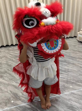 单双人学生羊毛舞狮表演直销跑量