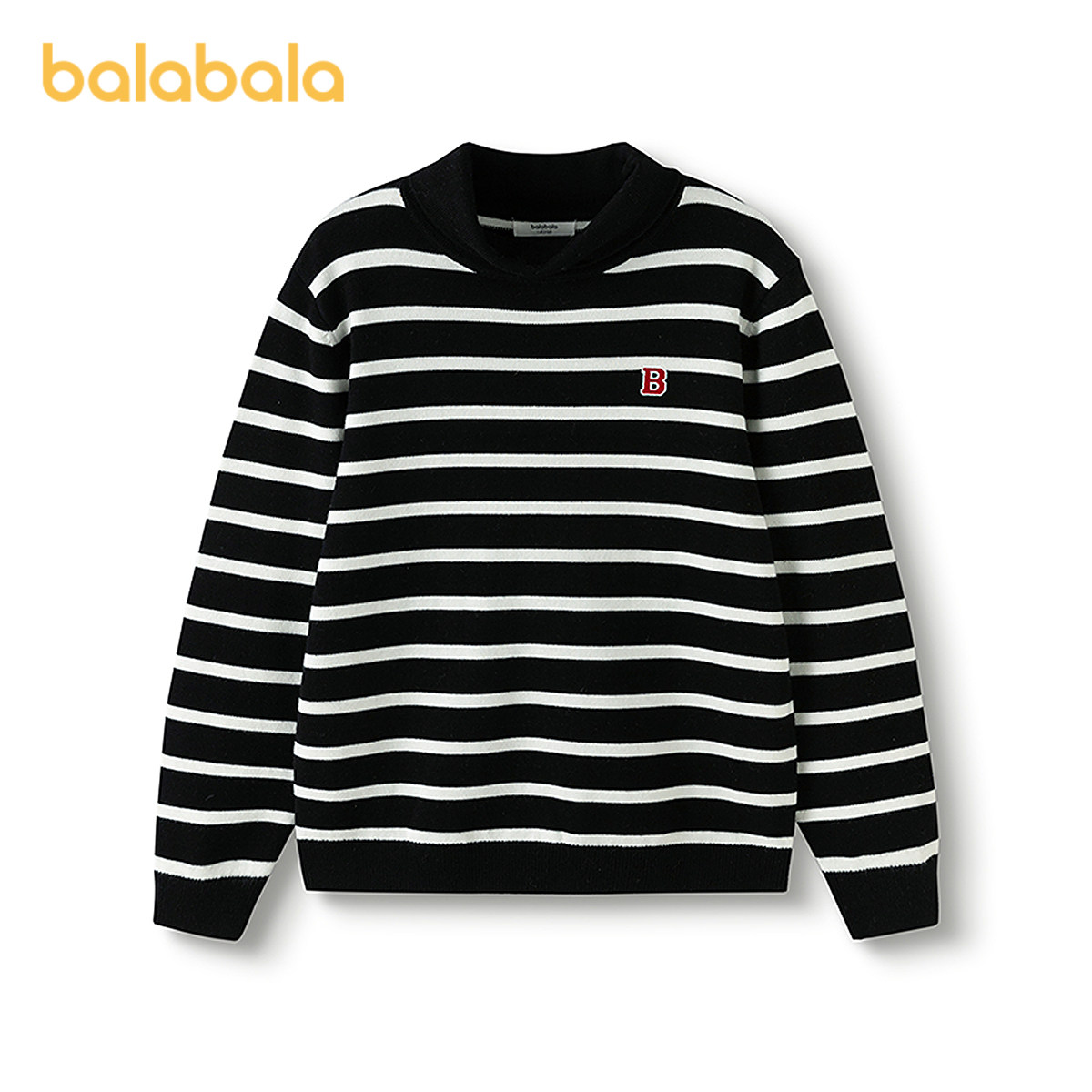 巴拉巴拉balaOne童装儿童毛衣男女针织衫2025新款冬季高领打底衫,淘宝优惠券,粉丝福利购,淘宝优惠卷