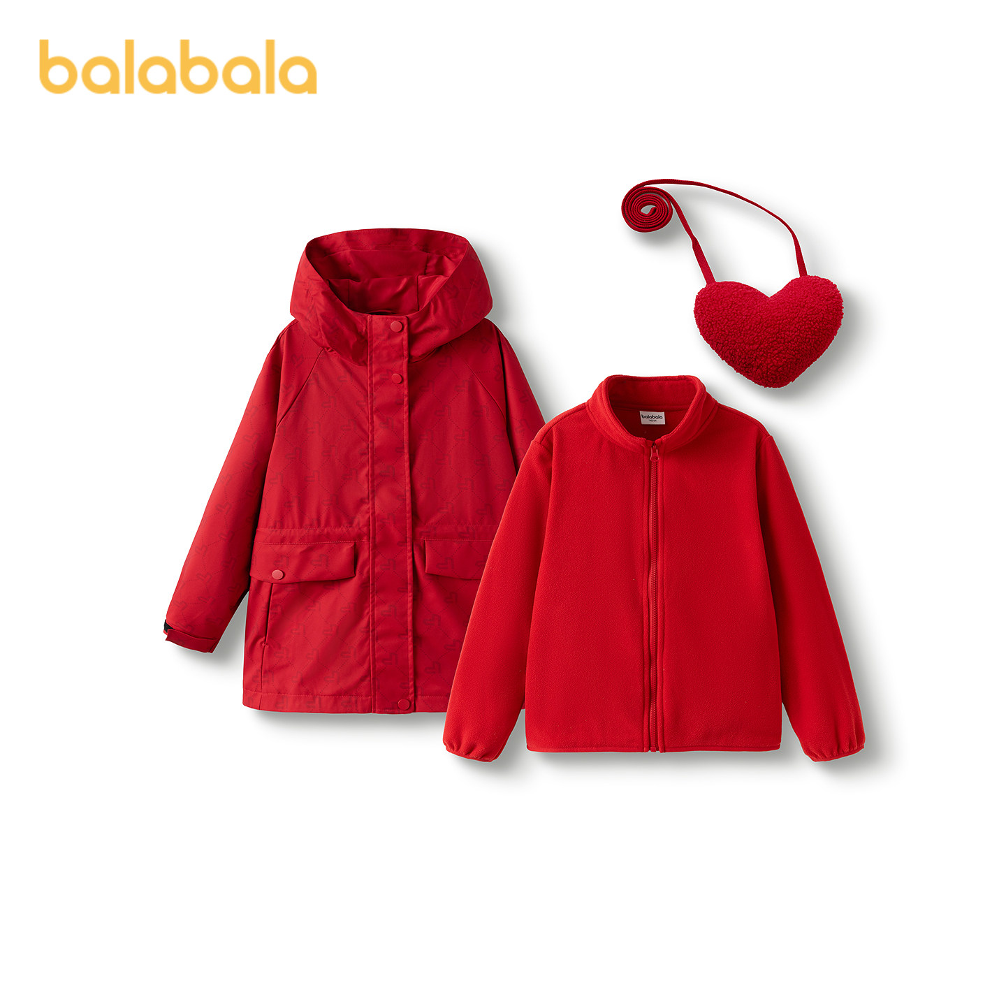 【miiiiichanIP】巴拉巴拉童装女童外套儿童上衣两件套防护保暖潮