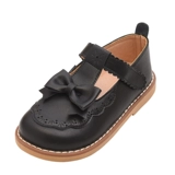 Детские туфли для принцессы, обувь для кожаной обуви для раннего возраста с бантиком, из натуральной кожи, мягкая подошва