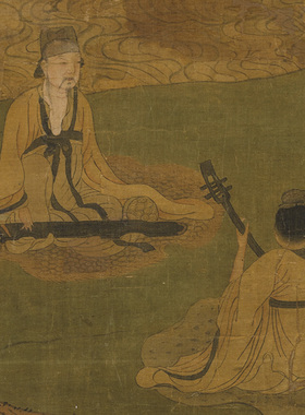 赵孟頫松阴高士图国画山水画