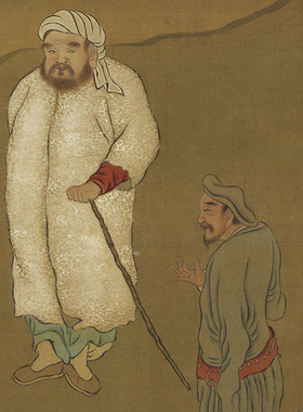 赵孟頫牧马图国画山水画高清复制