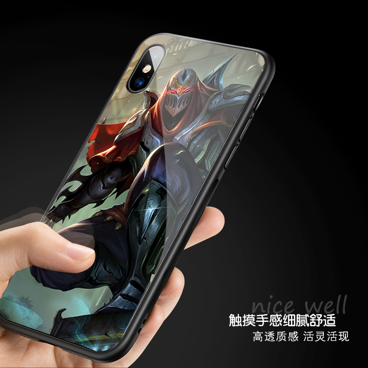 影流之主Zed适用于onePlus一加9R 1+8玻璃一加7tpro劫1加6T手机壳-图0