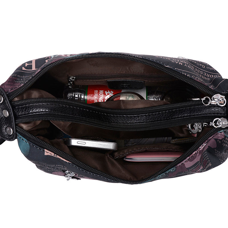 中年布包斜挎简约帆布百搭单肩包 魅诗特女士包袋