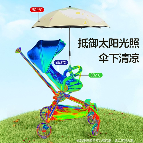 Коляска, детский зонтик для выхода на улицу, динозавр, кронштейн, защита транспорта, защита от солнца