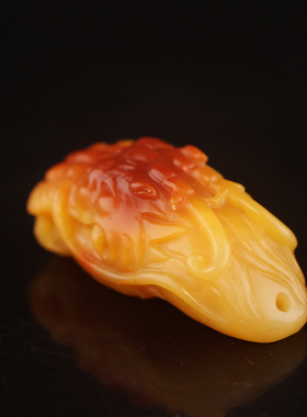 龙头寿山芙蓉石吊坠挂件项链首饰