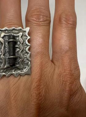 葡萄牙工匠手工925纯银男士戒指