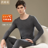 Удерживающее тепло нижнее белье, комплект, флисовое приятное телу зимнее термобелье, большой размер, увеличенная толщина