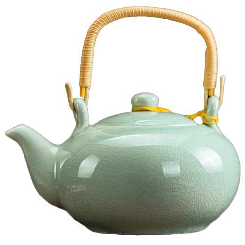 提梁陶瓷老式茶壶家用茶水分离单壶冲茶耐高温养生泡茶中式凉水壶 - 图3
