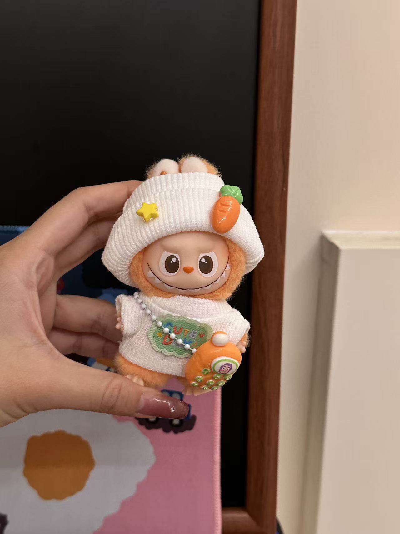 labubu4.0娃衣10cm搪胶公仔衣服套装Labubu四代坐坐派对拉布布娃,淘宝优惠券,粉丝福利购,淘宝优惠卷