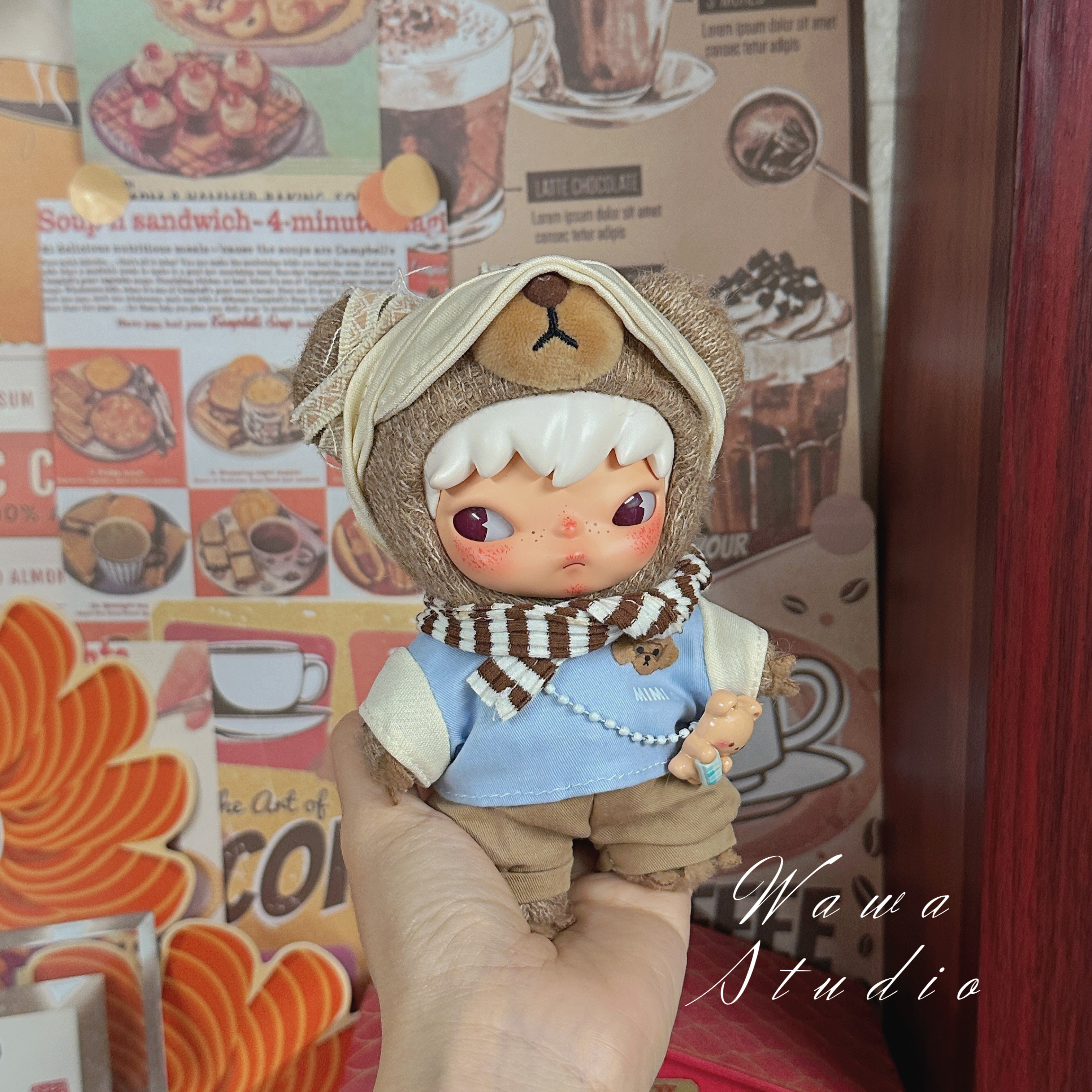 仅娃衣)小野公路日志可爱娃搪毛绒公仔棕系换装娃衣可爱英伦着替,淘宝优惠券,粉丝福利购,淘宝优惠卷