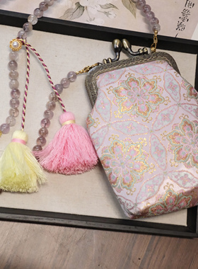 新中式国风长款斜挎包包链斜挎链背背链项链的复古纯手工气质配饰