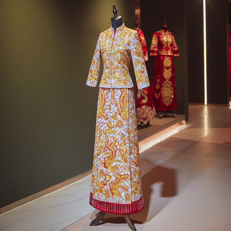 秀禾服2020新款龙凤褂新娘女敬酒服 既初旗袍