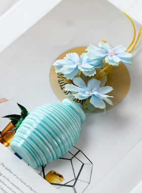 大号陶瓷花瓶冰箱贴磁贴插花装饰