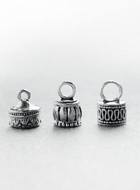 藏银合金带吊套头包头手工扣头