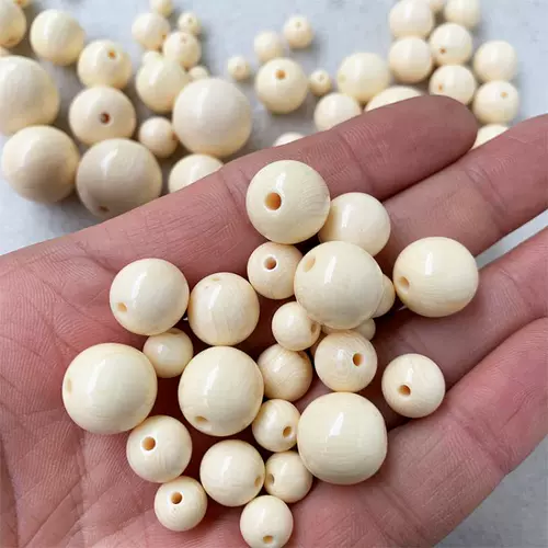 Четки, бусины, аксессуары, синтезированный аксессуар, белое украшение-шарик, браслет