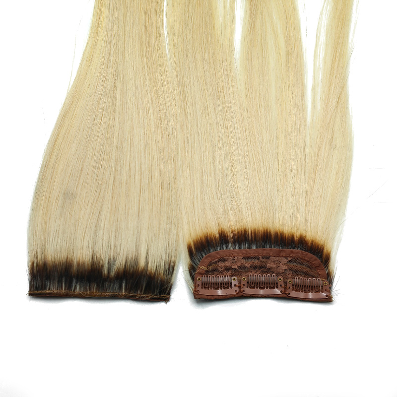 假发片女长发真发直发片单片9度潮色隐形无痕接发蓬松垫发卡子发 - 图3