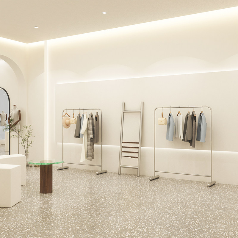 中岛新款女装店货架童装店服装店不锈钢展示架落地式挂衣架专用,淘宝优惠券,粉丝福利购,淘宝优惠卷