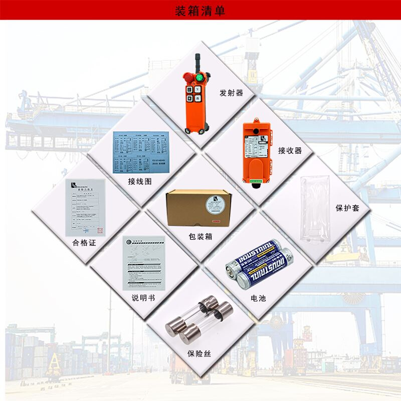 F21-4S遥控器急停蘑菇头天车行吊工业无线行车葫芦遥控器-图1