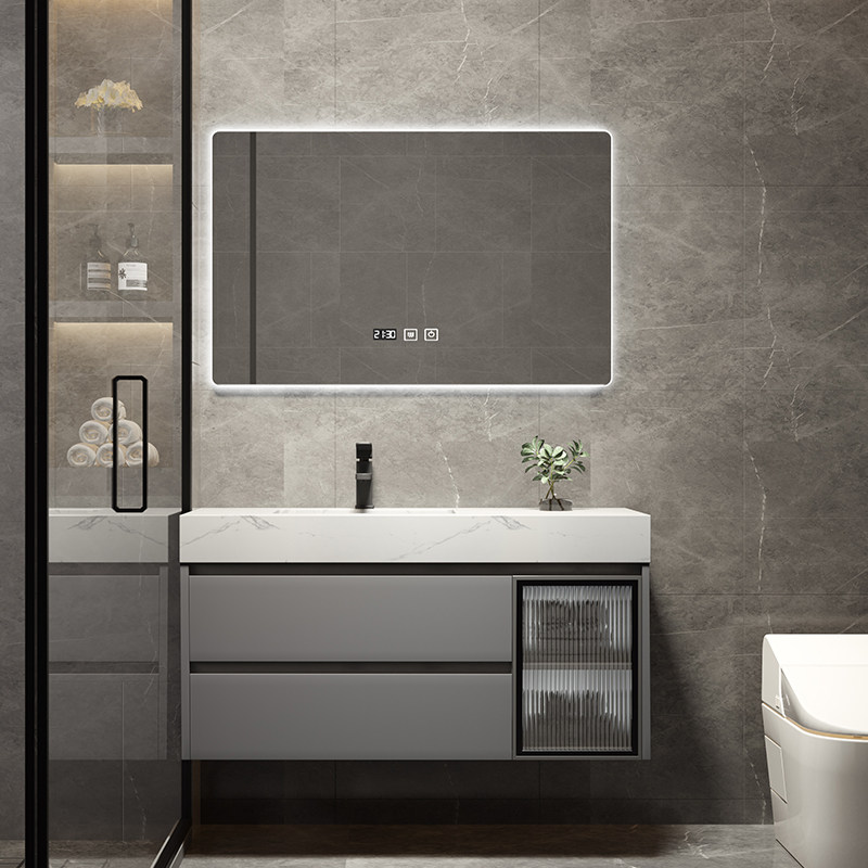 法安思定制2021新款岩板洗手盆柜 法安思卡威德朗浴室柜组合