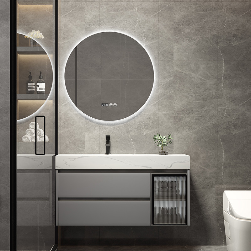 法安思定制2021新款岩板洗手盆柜 法安思卡威德朗浴室柜组合