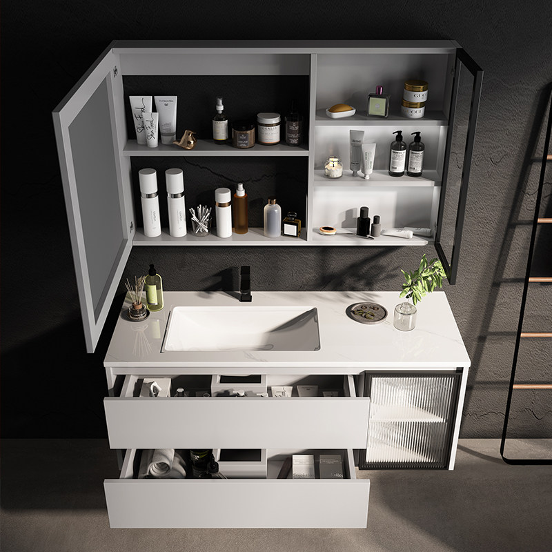 法安思卫生间岩板陶瓷洗手盆柜 法安思卡威德朗浴室柜组合