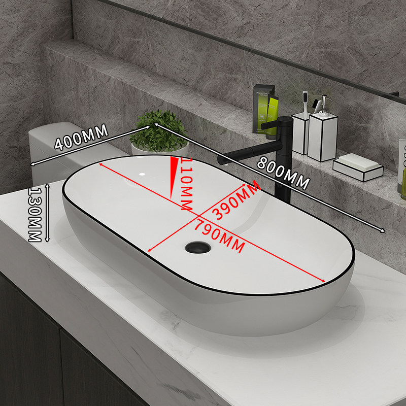 法安思大尺寸台上超大号陶瓷台上盆 法安思卡威德朗台上盆