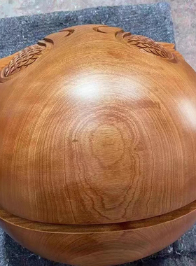 柚木本色木鱼雕刻寺庙法器