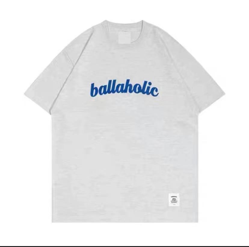 自主ballaholic logo tee 22ss日本街球手同款情侣纯棉短袖原创 - 图0