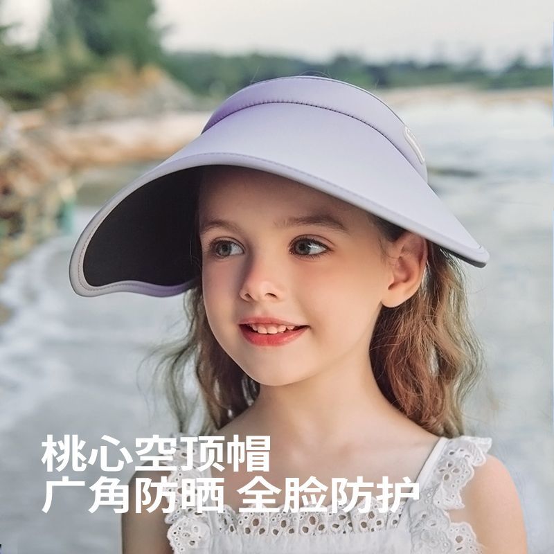 环绕防晒帽檐空顶冰丝帽女uv夏季紫外线遮阳帽遮脸夏天太阳帽