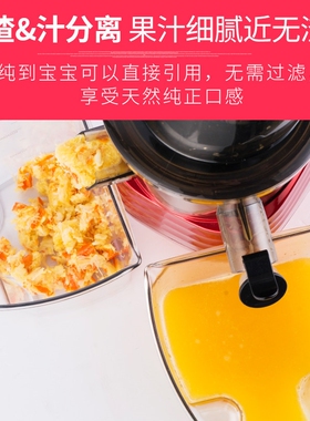榨汁机家用水果全自动小型果蔬多
