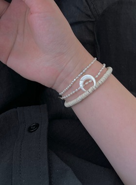 手链halfte法式气质简约月亮