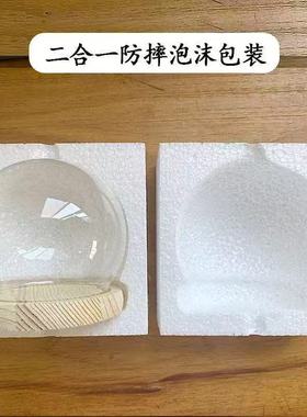 防脱落卡扣EVA防滑发光玻璃罩透明展示盒带灯手办防尘罩