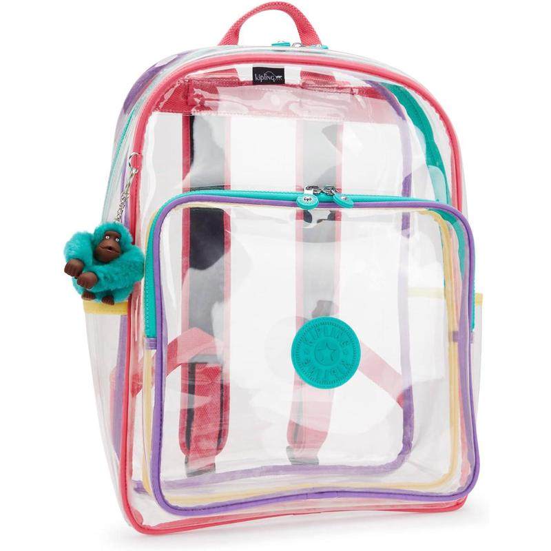 代购Kipling背包女透明双肩包检查便捷物品可视可调节肩带,淘宝优惠券,粉丝福利购,淘宝优惠卷