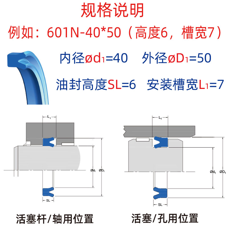 hallite原装进口601N油封4.5 5 6*12.5 12 13*4.4 5.5 8*5 6.5 9-图2