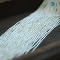 Extremely fine 1 5mm (pearl white dazzling color) Japanese MGB rice beads method embroidery material string of about 50cm