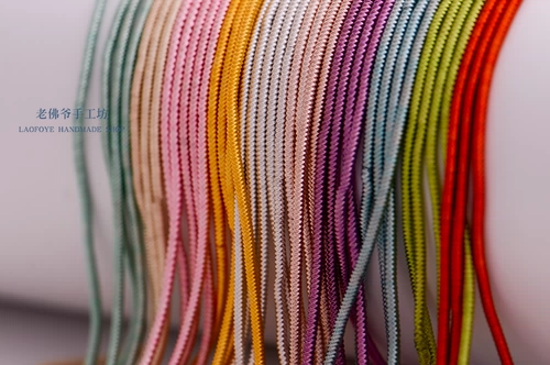 1,5 мм закрученная шелковая шелковая индийская шелковая линия вышива