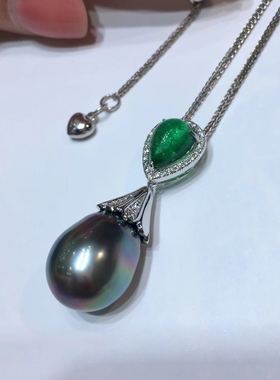 幻彩大溪地孔雀绿水滴炫彩玻璃体