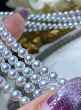 极光镜面日本证书珠项链