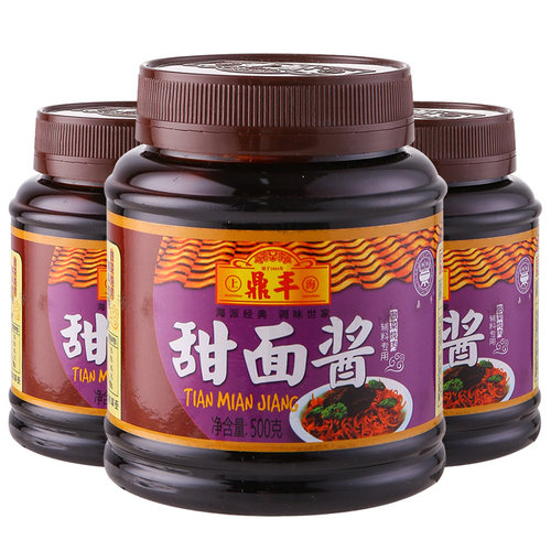 鼎丰甜面酱500g/瓶x6瓶拌面酱炸酱面酱蘸酱调料酱调味酱 上海特产 - 图3
