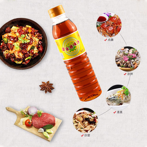 鼎丰宴会鲜味汁430mlX5瓶美味鲜酱油家用厨房炒菜寿司凉拌调味料 - 图0