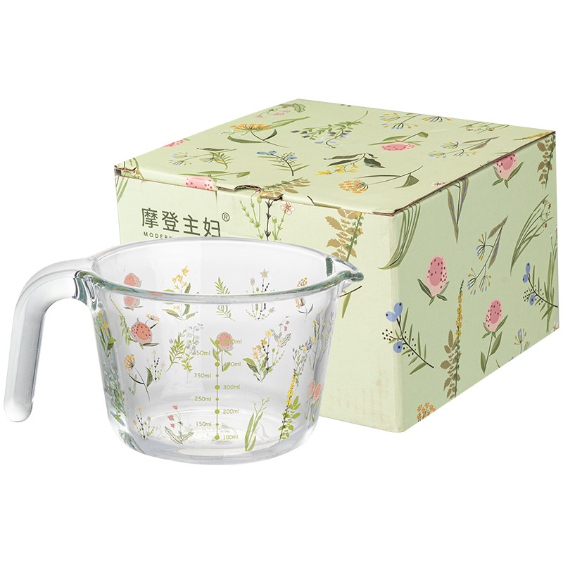 摩登主妇小枝荨玻璃量杯带刻度厨房家用食品级打蛋杯耐高温热牛奶,淘宝优惠券,粉丝福利购,淘宝优惠卷
