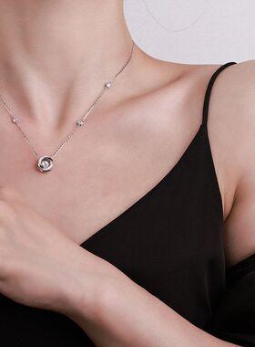 925纯银三秒心动项链轻奢高级感