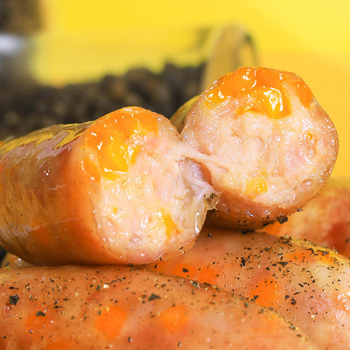 柏慧芝士爆汁烤肠火山石纯香猪肉肠儿童早餐热狗肠家庭装300g*1袋 - 图2