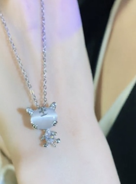 属虎秋冬毛衣链钛钢材质女