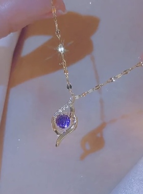 钛钢项链不掉色轻奢小众设计感锁骨链网红2022年新款颈链配饰女潮